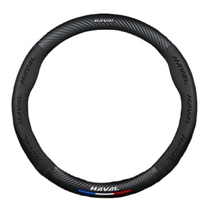 Cubierta de volante de ajuste Universal para coches SUV camiones PU cuero transpirable antideslizante Auto Interior accesorios logotipo personalizado - Product Image 6