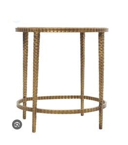 Mesa de consola en forma de rectángulo hecha de metal de alta calidad para decoración del hogar utiliza muebles chapados en oro de calidad de lujo a bajo precio - Product Image 5