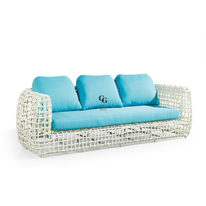 Joli mobilier de <span class=keywords><strong>jardin</strong></span> extérieur en rotin américain à <span class=keywords><strong>Monaco</strong></span> canapé simple et ensemble de canapés Love pour projet de villa personnalisé - Product Image 1