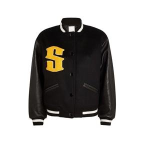 Veste universitaire pour femme, style varié, manches longues, longueur régulière, matelassée, réversible, chaude, respirante, coton d'automne 2027 - Product Image 1