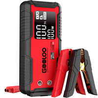 GOOLOO GT4000S 4000A Démarreur de Voiture Robuste 12V Ultra Sûr 74Wh avec Chargeur de Batterie et Lumière LED pour Camions Semi-Remorques/Tracteurs/Pick-up
