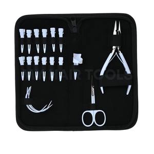 Kit de Herramientas para Extensiones de Cabello, Alicates para Micro Anillos, Pinzas para Seccionar con los Dedos, 12 Piezas, Mini Tijeras para Recortar Hilos y Agujas de Coser - Product Image 2