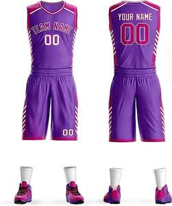 Ensemble d'uniformes de basket-ball d'été personnalisé de grande taille Maillot à sublimation conçu par OEM Gilet d'entraînement sportif respirant anti-UV - Product Image 1