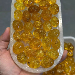 พลอยซิทรินสีเหลืองธรรมชาติจำนวนมากอัญมณีอุ่นอัญมณี20-30มม. ทำให้เครื่องประดับตกแต่งด้วยพลังงาน - Product Image 3