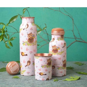 ขวดทองแดงอาเกตพิมพ์ลายจากอินเดีย - Product Image 1