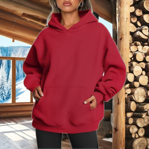 Custom Men's 100% Polyester Cotton Heavyweight Oversized Pullover Hoodie Pocket Design Silk Screen Digital Printing Breathable - Product Image 1