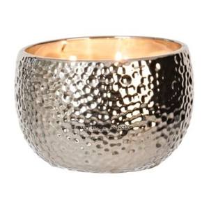 Fancy Hammered Design Tea <b>Light</b> Holder Large Size Decorative Round Shape Holder and Tabletop Jar Double <b>Shade</b> Pewter Casted - Product Image 1