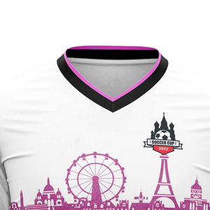 Uniforme de Fútbol Personalizado, Fabricante OEM, Conjunto de Camiseta y Pantalones Cortos de Alta Calidad, Tejido Transpirable, Secado Rápido, Ligero, para Clubes - Product Image 3