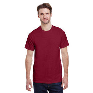 T-shirt d'été uni à manches courtes et col en O 100% coton tricoté pour hommes - Product Image 6