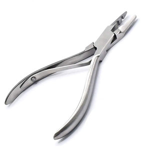 Hair Extensions Plier <b>Puller</b> for Nano or Micro Nano Rings Silicone Micro Beads Tool/ Silicone Micro Rings Beads Stainless Steel - Product Image 1