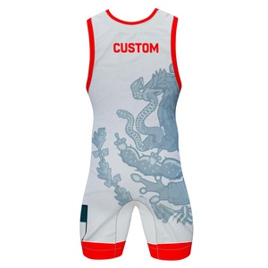 Combinaisons de lutte personnalisées pour hommes 2025, impression numérique, spandex/polyester, respirantes, séchage rapide, légères - Product Image 4