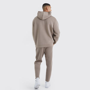 Venta al por mayor de lujo Unisex de algodón polar Sudadera con capucha y Joggers Set Plus Size Men's Sport Sweatsuit Chándal para hombres Hecho en Pakistán - Product Image 5