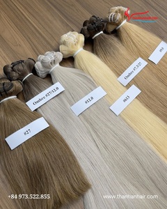 Extensiones de cabello humano liso vietnamita de alta calidad de 10-40 pulgadas, muchos colores, trama recta de hueso - Product Image 3