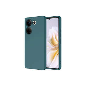 Étui de protection anti-traces de doigts Premium vert foncé Netzy Mara Edition pour Tecno Camon 20 Pro 4G Plus en silicone souple - Product Image 1