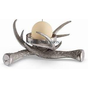 Nouveau bois de cerf conception argent Table bougeoir décoratif Vintage maison et mariage accents décoratifs bougeoir de indien - Product Image 1
