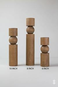 Porte-bougie en bois artisanal de fabrication indienne pour centre de table, décoration de mariage et spa, disponible pour l'exportation - Product Image 2