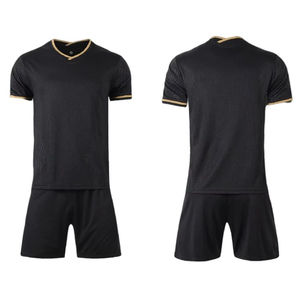 Conjunto de Uniforme de Fútbol para Hombre, 100% Poliéster, Secado Rápido, Transpirable, Media Manga, Venta al Por Mayor - Product Image 3