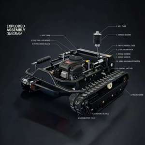 Tondeuse à gazon intelligente sans fil avec moteur silencieux, robot tondeuse de luxe pour usage résidentiel - Product Image 5