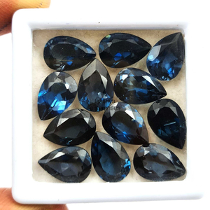 ลูกแพร์บุษราคัมธรรมชาติลอนดอนสีฟ้าขนาด10X14มม. ตัดอัญมณีทรงหลวมลูกปัดคุณภาพสูงสำหรับทำเครื่องประดับในราคาจำนวนมาก - Product Image 6