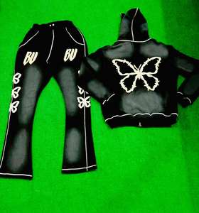 ชุดวอร์มลำลองพิมพ์ลายมีฮู้ดระบายอากาศได้ดีแฟชั่นใหม่ผ้าฝ้าย100% ฤดูหนาวสำหรับผู้ชาย - Product Image 4