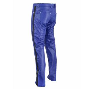 กางเกงคาร์โก้เอวสูงสำหรับผู้ชายกางเกงแฟชั่นหนัง PU หนังฮิปฮอปแบบปรับแต่งได้ - Product Image 4