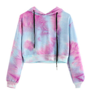 เสื้อครอปแบบมีฮู้ดแขนยาวสำหรับผู้หญิงเสื้อครอปแขนยาวแบบมีเอกลักษณ์สำหรับใส่ไปยิม - Product Image 1