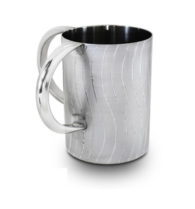 Nuevo diseño, taza de acero inoxidable al precio más bajo, diseño floral martillado, juego de baño con calentador, taza de acero, fabricación india. - Product Image 6