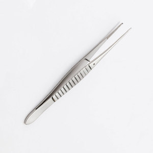 Ensemble d'instruments chirurgicaux manuels les plus vendus, pinces à tissus Gillies en acier inoxydable, réutilisables pour la chirurgie générale, certifiées CE - Product Image 5