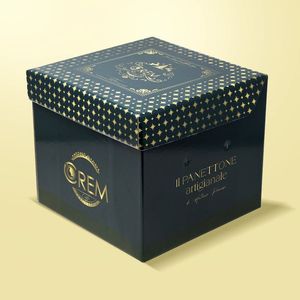 Boîte personnalisée Holly Mod pour Panettone 19x19x19 cm avec finition brillante ou mate - Product Image 5