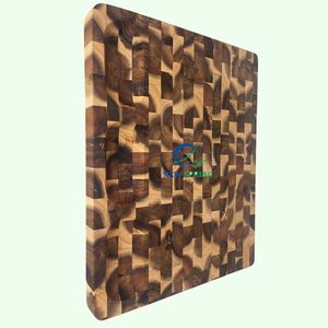 Tabla de cortar de madera de acacia de alta calidad premium con bandeja hecha en Vietnam Tabla de cortar Premium - Product Image 4
