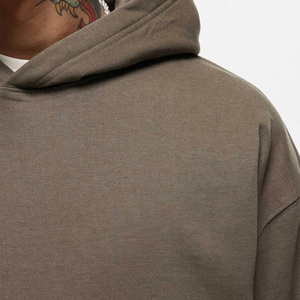 Sudadera con Capucha Oversize de Felpa de Poliéster/Algodón Grueso con Logotipo Bordado Personalizado y Estampado DTF en Relieve Ville Sports - Product Image 5