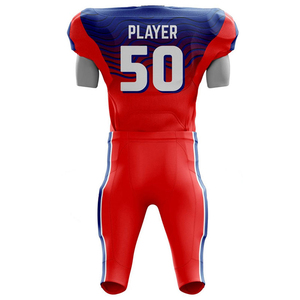 Nuevo Uniforme de Fútbol Americano Personalizado de Calidad para Adultos, Hecho en EE. UU., Ropa de Equipo con Impresión por Sublimación, 100% Poliéster, Servicio OEM - Product Image 5