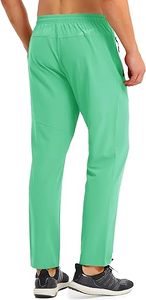 Pantalons de jogging athlétiques pour hommes personnalisés, légers, respirants, à séchage rapide, avec poches zippées pour la salle de sport et l'entraînement - Product Image 4