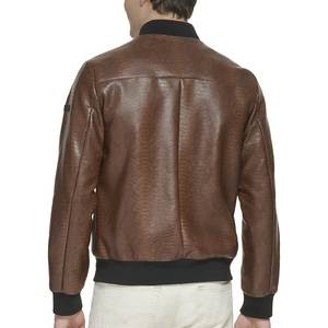 Blouson aviateur pour homme en cuir d'agneau véritable respirant et imperméable, grande taille, saison hivernale - Product Image 6