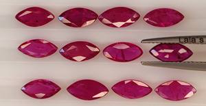 พลอยทับทิมโมซาบิคธรรมชาติขนาด3*6มม. หินอัญมณีทรงหลวมสีชมพูแดงได้รับความร้อนคุณภาพเยี่ยมปรับเทียบได้ - Product Image 6