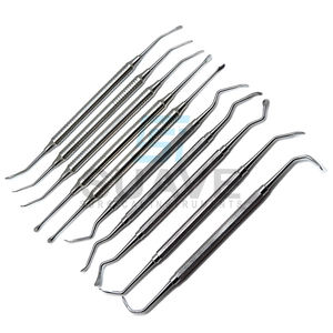 Instruments dentaires chirurgicaux pour implantation de sinus lift 2026, manche solide double extrémité, 10 pièces, par SUAVE SURGICAL INSTRUMENTS - Product Image 1