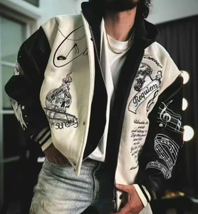 Personalizado 3D bordado al por mayor cremallera Letterman chaqueta de secado rápido Premium Varsity chaquetas hombres chaqueta de invierno fabricante - Product Image 3