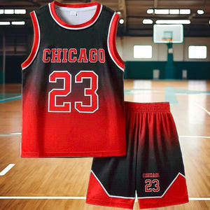 Conjunto de Uniforme de Baloncesto Personalizado para Hombre, Secado Rápido, Sin Mangas, Transpirable, Ropa Deportiva 100% Poliéster, para Todas las Temporadas, con Nombre de Equipo Personalizado - Product Image 2