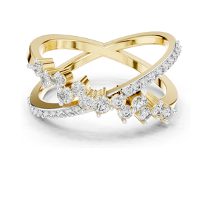 Bague pour femme en diamant de laboratoire de 0,473 carats, clarté VVS-VS EF, or 18 carats, 14 carats, 10 carats et argent 925, or rose, or jaune, or blanc - Product Image 3