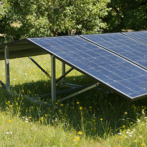 Système de montage solaire à 2 panneaux IntegraRack IR-EW15 BallastRack, angle fixe 15 degrés est/ouest, aluminium anodisé - Product Image 1
