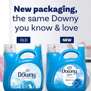 Suavizante de Telas Líquido Downy (Acondicionador de Telas), Aroma Clean Breeze, 140 fl oz, 190 Lavados - Product Image 2