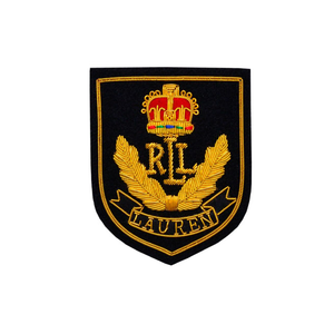 Venta al por mayor logotipo personalizado Blazer insignia de alta calidad bordado a mano Blazer insignias Lingote alambre bordado insignias - Product Image 2