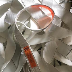 Sangle de levage plate en polyester blanc de qualité industrielle - Sangle de levage robuste de haute qualité, fabricant Sanboo Vietnam - Product Image 4