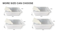 Cage à rongeurs personnalisée 50x38x15cm en plastique avec cadre métallique, couvercle ventilé, anti-évasion, écologique, durable, facile à nettoyer, lisse