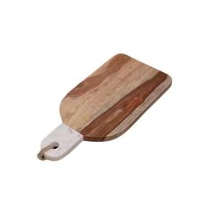 เขียงไม้สักทนทานทนทานต่อการฉีกขาดอย่างเป็นธรรมชาติทำด้วยมือปรับแต่งได้สำหรับตกแต่งโรงแรมและจัดเลี้ยง - Product Image 4