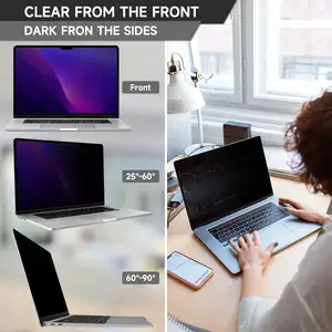 Magnetic Privacy Filter With Pet Frame Laptop Protection Film For Macbook Pro 15 Inch Anti Spy Screen Protector