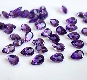 Améthyste naturelle poire coupée 3x5mm à facettes-améthyste libre de qualité supérieure - Product Image 4