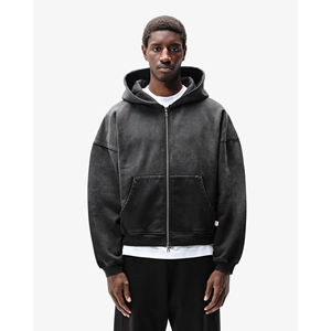 Sweats à capuche 100% coton personnalisés de haute qualité pour adultes Sun Fade Winter Outwear Sweatshirts brodés ODM OEM Made In Pakistan - Product Image 2