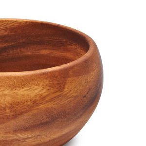 2026 nouveau bol de service de salade et de riz de couleur de laine naturelle de forme ronde en bois massif de haute qualité pour la vaisselle - Product Image 6