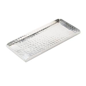 Bandeja rodante rectangular chapada en plata hecha a mano, servidor de ensalada de frutas de tamaño personalizado ecológico para uso doméstico y cenas - Product Image 3